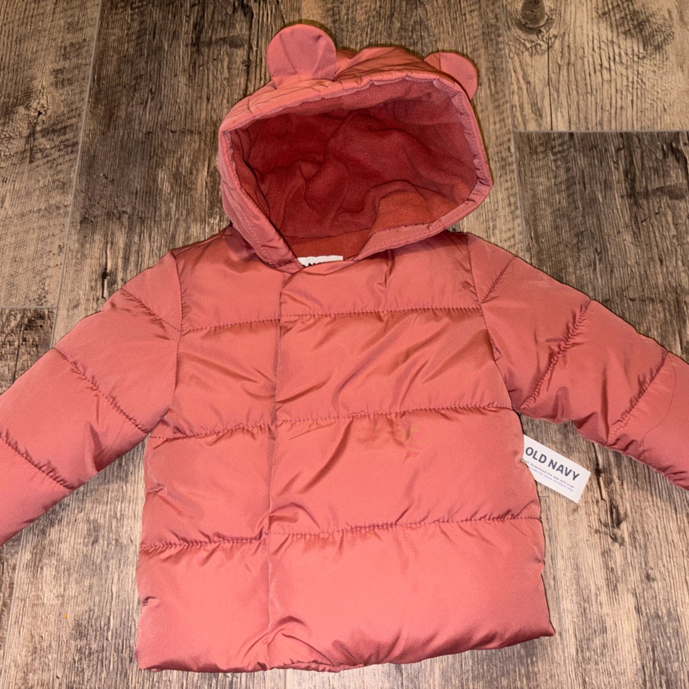 Old Navy Pink Baby Puffer Jacket